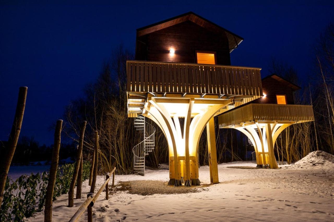 Baumhaus im Herzen vom Unterallgäu Erkheim Exterior foto