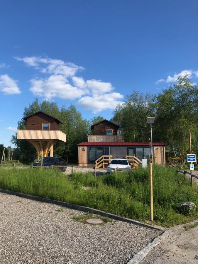 Baumhaus im Herzen vom Unterallgäu Erkheim Exterior foto